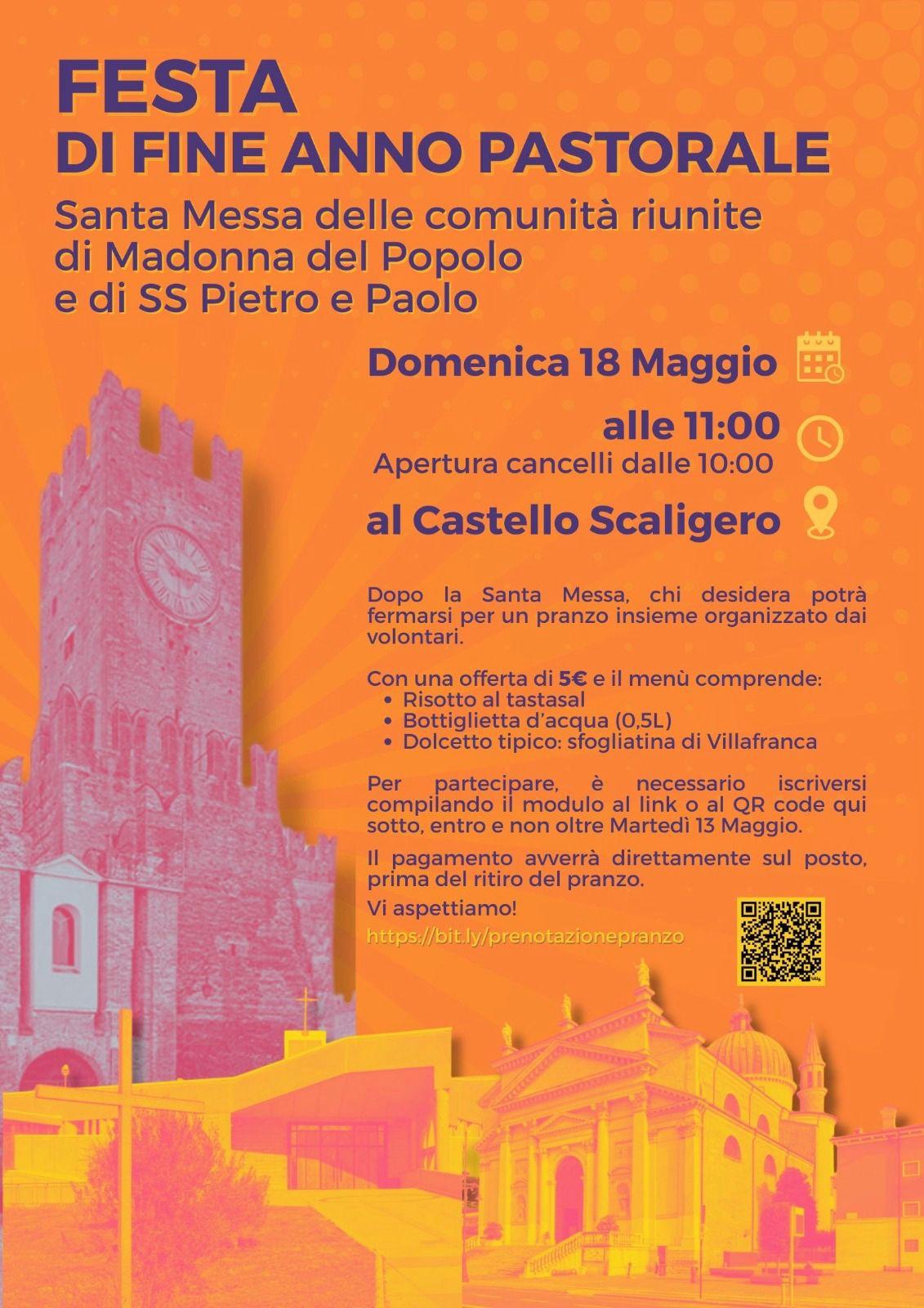 CHIUSURA ATTIVITA’ PASTORALI AL CASTELLO DI VILLAFRANCA
