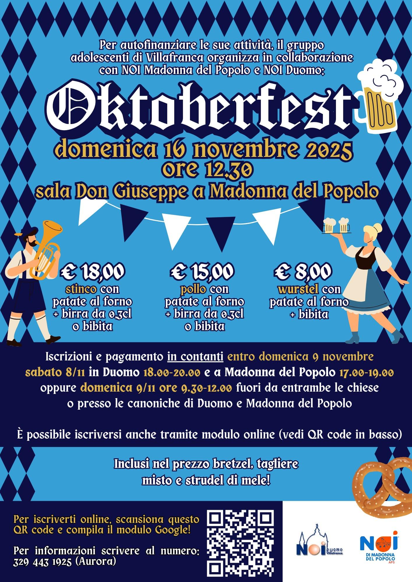 PRANZO OKTOBERFEST 16 NOVEMBRE 2025