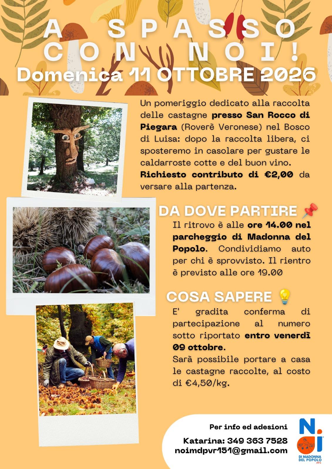 A SPASSO CON NOI “RACCOGLIENDO LE CASTAGNE”